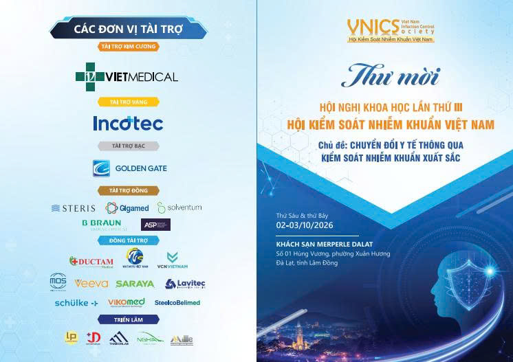 Thư mời Tham dự hội nghị Khoa học Kiểm soát nhiễm khuẩn Việt Nam 2026